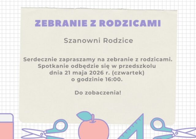 ZEBRANIE Z RODZICAMI